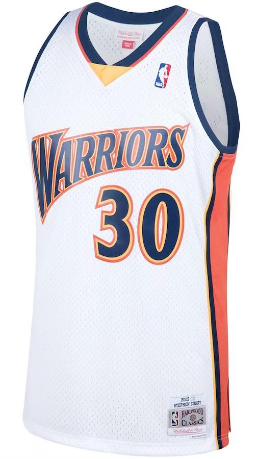NBA Golden State Warriors NBA Stephen Curry  Retro 2009/10 Hardwood Classics