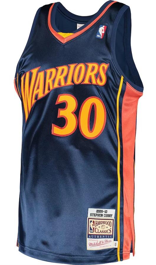 NBA Golden State Warriors NBA Stephen Curry  Retro 2009/10 Hardwood Classics