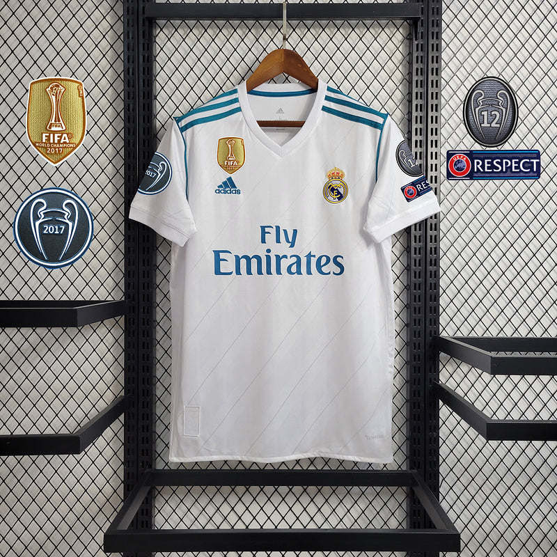 Camiseta Retro Real Madrid Away 2017 - Con Parches