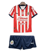 Camiseta y Pantalones para ninõs Chivas de Guadalajara Home 24/25