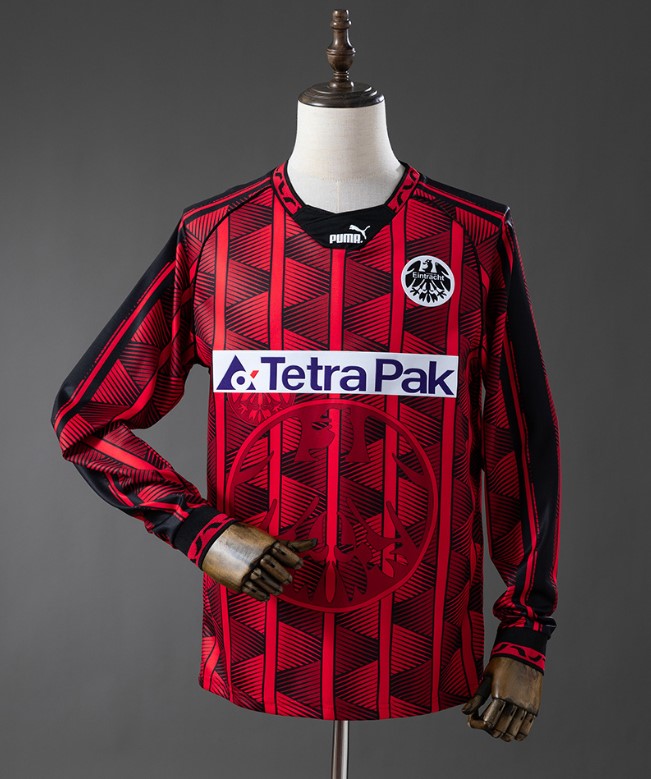Camiseta Eintracht Frankfurt Retro 1995 - Manga Larga