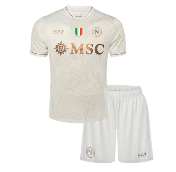 Camiseta y Pantalones para niños Napoli Away 25/26