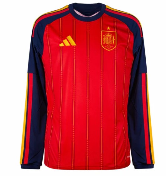 Camiseta Manga Larga España Home 2026/27