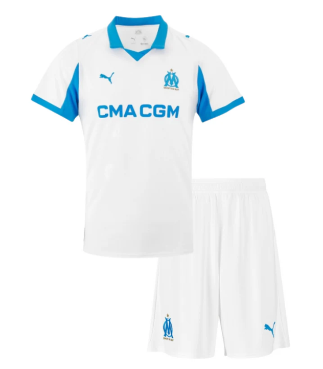 Camiseta y Pantalones para niños Olympique de Marseille Home 25/26