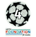 Parche Starball Campeón de la UCL 4 Veces + Set de Parches UEFA Foundation – 2021/2022