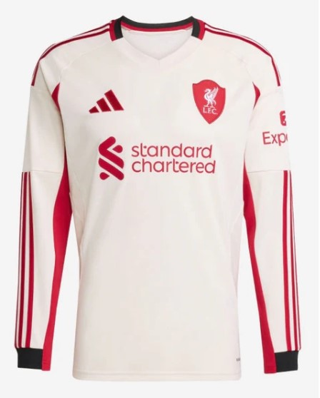 Camiseta Manga Larga Liverpool Away 2025/26
