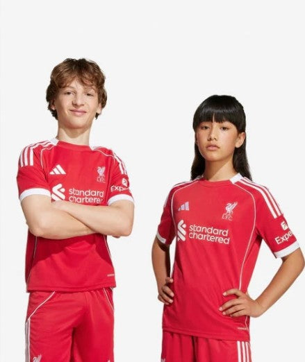 Camiseta y Pantalones para niños Liverpool Home 2025/26