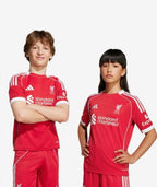 Camiseta y Pantalones para niños Liverpool Home 2025/26