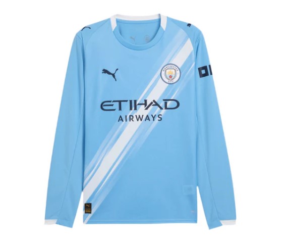 Camiseta Manga Larga Manchester City Home 2025/26