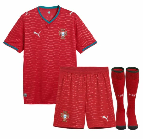 Camiseta y Pantalones para niños Portugal Home 2026/27 - Con Medias
