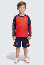 Camiseta manga larga y Pantalones para niños España Home 2026/27 - Con Medias