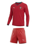 Camiseta manga larga y Pantalones para niños Portugal Home 2026/27 - Con Medias