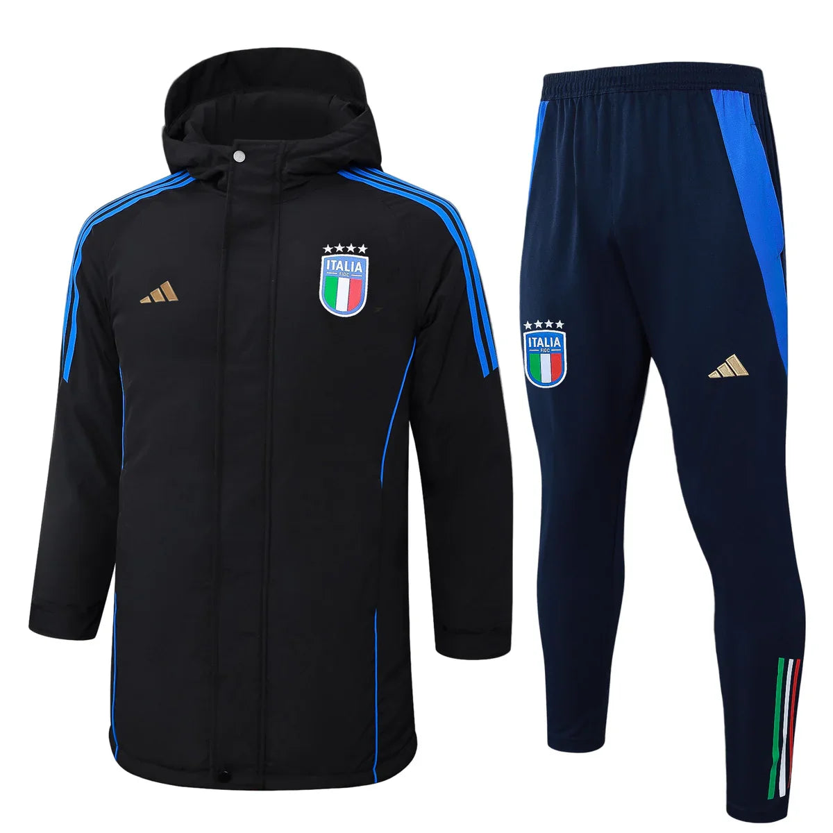 Abrigo acolchado impermeable + pantalones del Italia