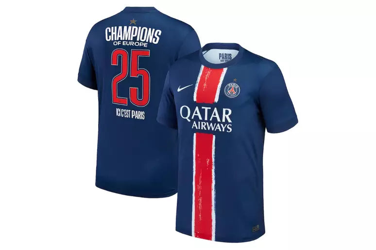 Camiseta PSG Local Edición Especial Campeones Champions 2025