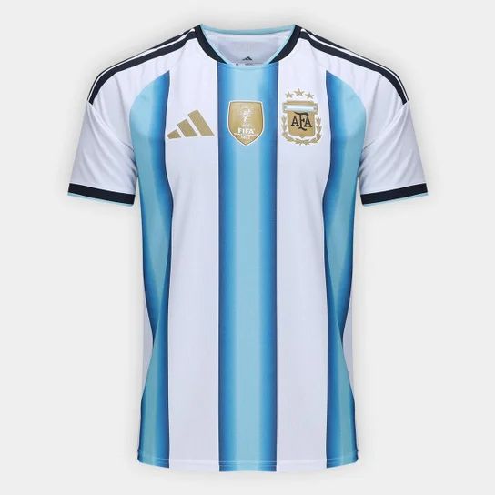 Camiseta Argentina Home 2026/27 - Con Parche de Campeón del Mundo