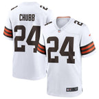Cleveland Browns Nick Chubb – White Jersey