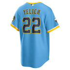 Milwaukee Brewers Christian Yelich – Blue Jersey