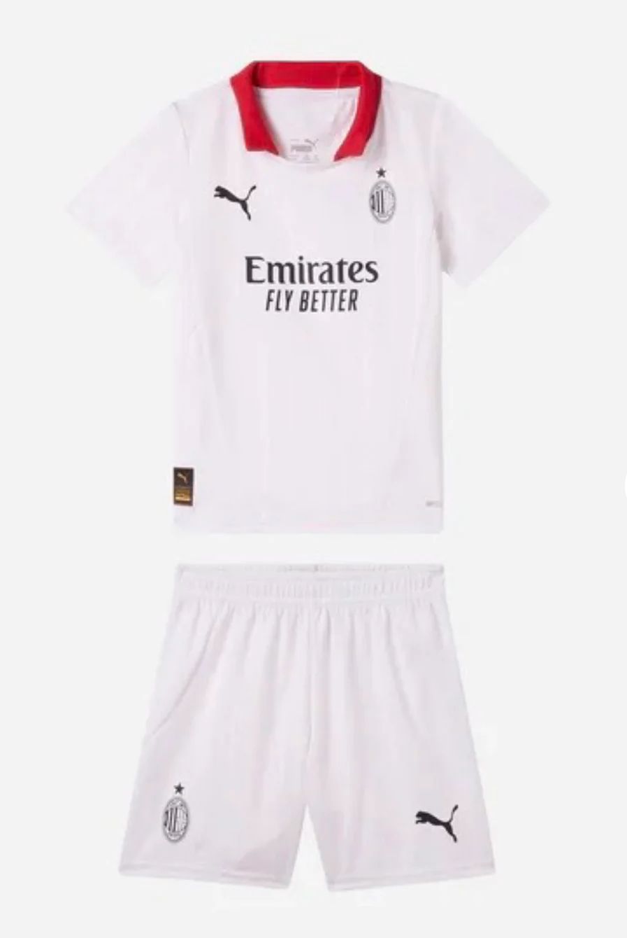 Camiseta y Pantalones para niños AC Milan Away 24/25