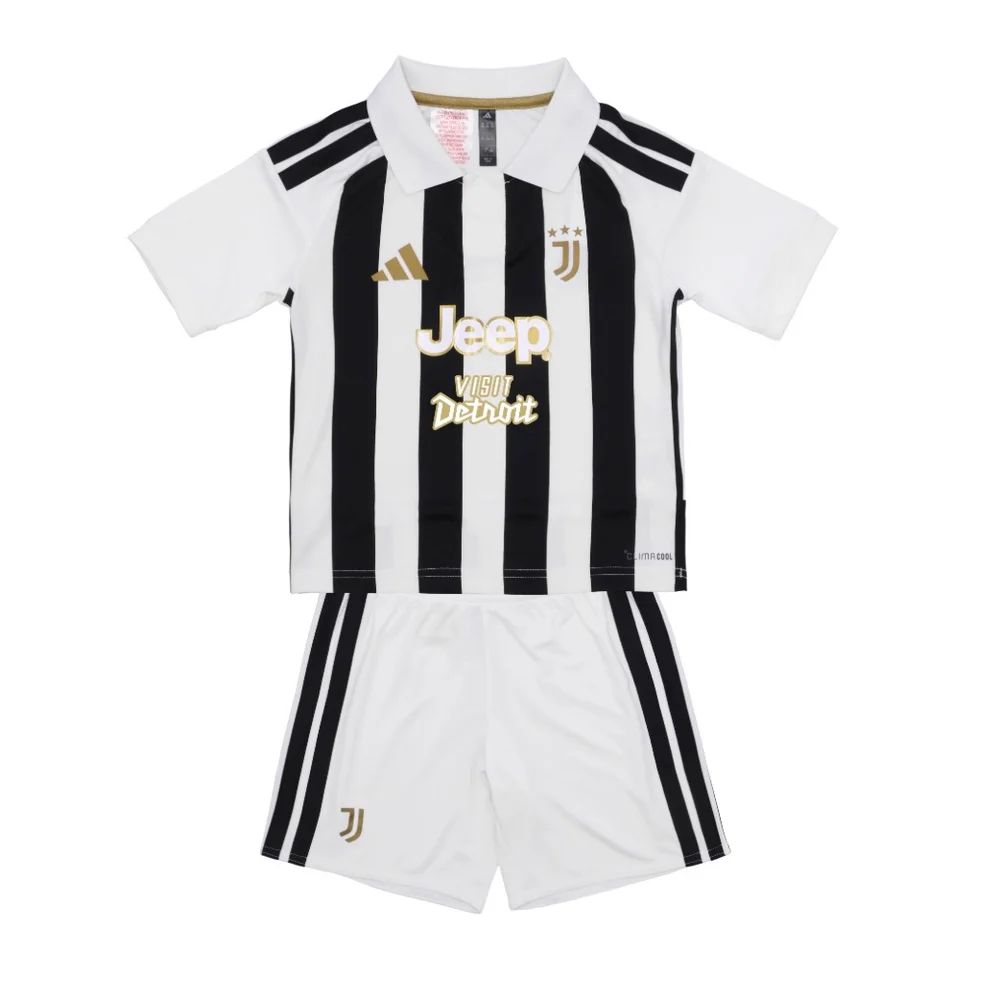 Camiseta y Pantalones para niños Juventus Home 2026/27 - "Visit Detroit"