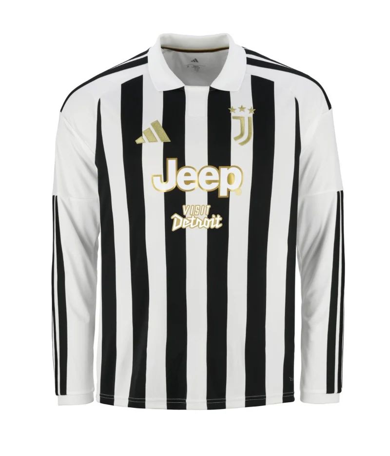 Camiseta Juventus Home "Visit Detroit" 26/27 - Manga Larga