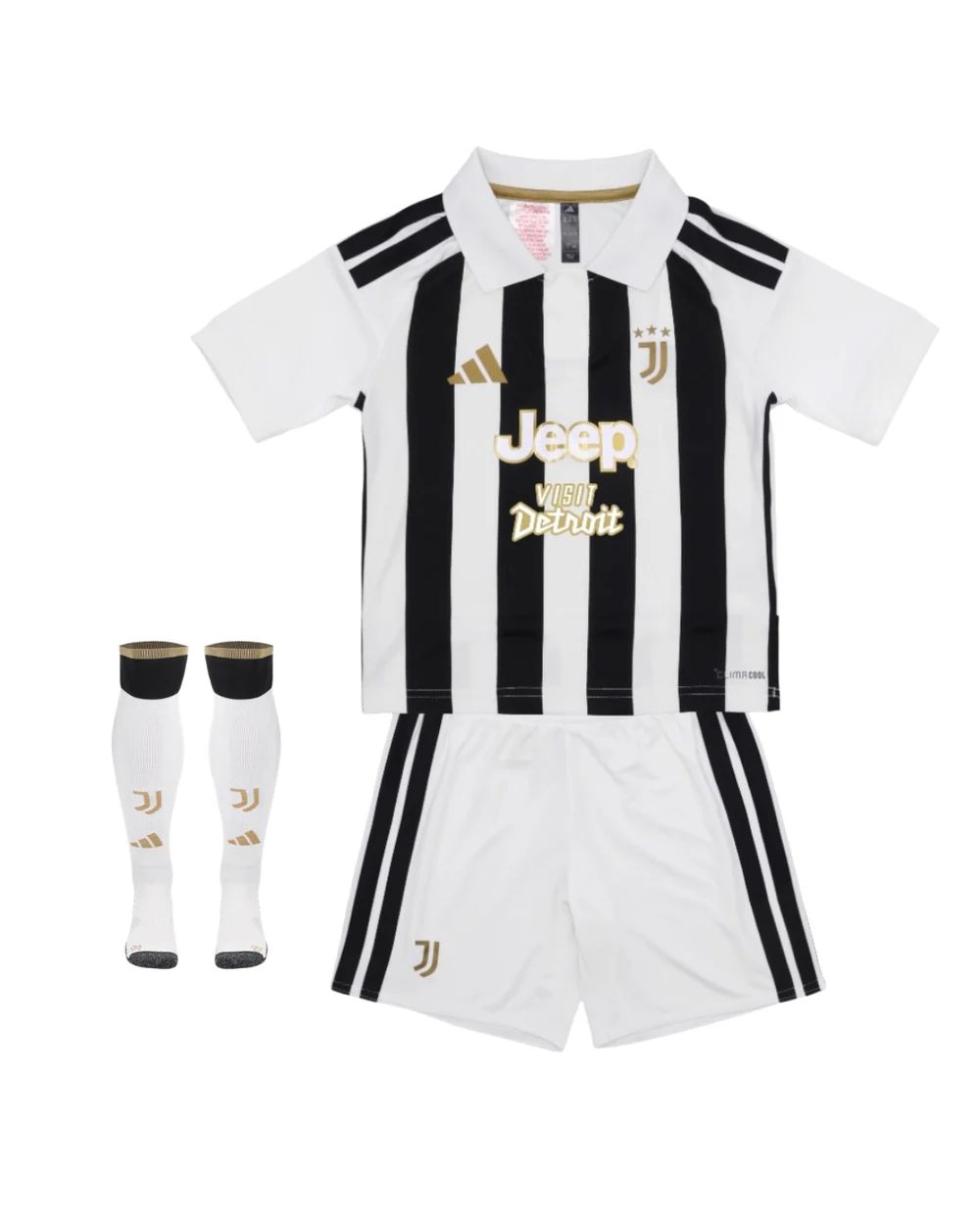 Camiseta y Pantalones para niños Juventus "Visit Detroit" Home 2026/27 - Con medias