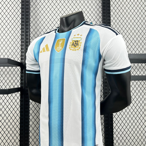 Camiseta Argentina Home Jugador 2026/27 - Con Parche de Campeón del Mundo